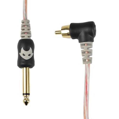 Cabo RCA Angulado 90° Electric Ink - Novo